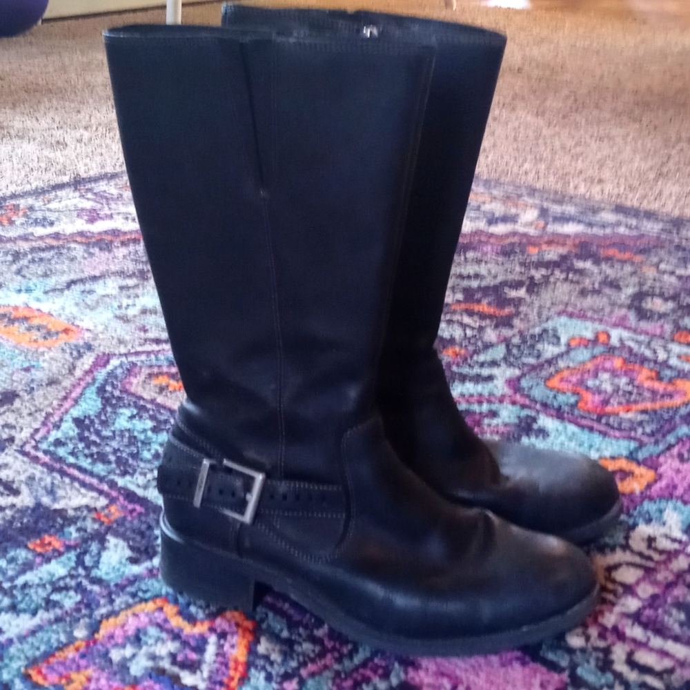 Black Ugg Moto boots